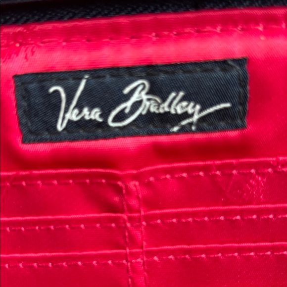 Vera Bradley Black Floral Quilted Wristlet - Medium - Picture 3 of 4